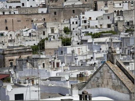 Ostuni the White City, suspended between the blue Adriatic and the green hills of olive trees.