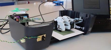 Researchers transform an ordinary HP 1000 ink jet printer to print fuel cells