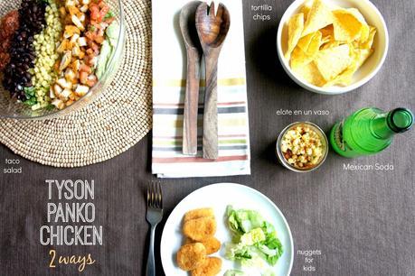 #ad Tyson Panko Chicken Taco Salad {Easy Meal - 2 Ways}