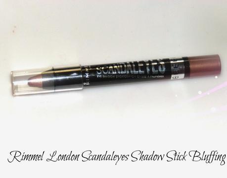 Rimmel London Scandaleyes Shadow Stick Bluffing Swatches 