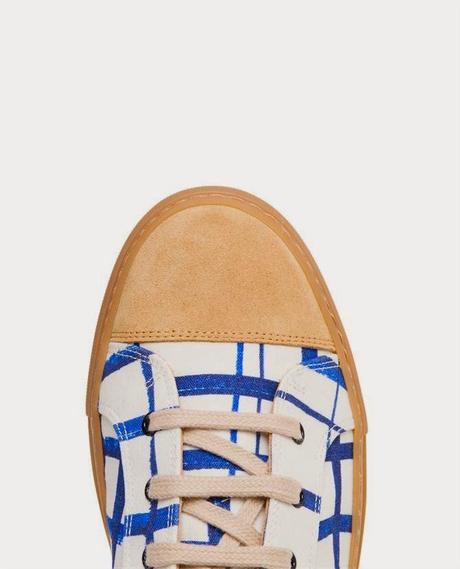 The Season On Your Shoes:  Carven Graphic Printed Canvas Trainers