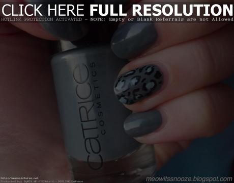 leopard nail art