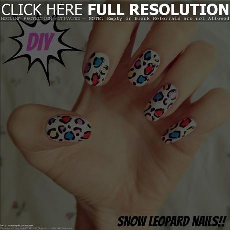 leopard nail art