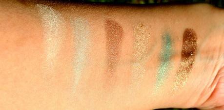 Pixi Mesmerizing Mineral Palette Emerald Swatches 