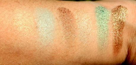 Pixi Mesmerizing Mineral Palette Emerald Swatches 