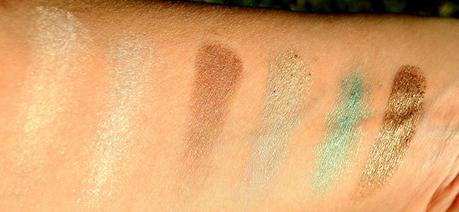 Pixi Mesmerizing Mineral Palette Emerald Swatches 