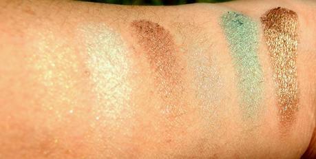 Pixi Mesmerizing Mineral Palette Emerald Swatches 