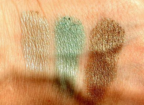 Pixi Mesmerizing Mineral Palette Emerald Swatches 