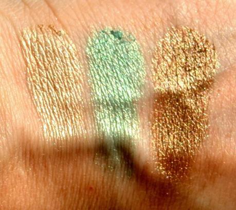 Pixi Mesmerizing Mineral Palette Emerald Swatches 