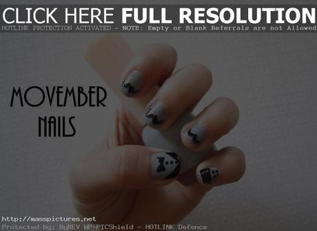 movember nail art
