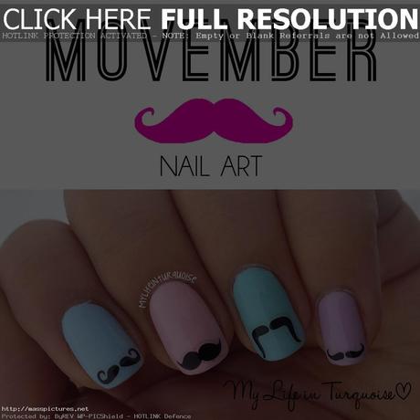 movember nail art