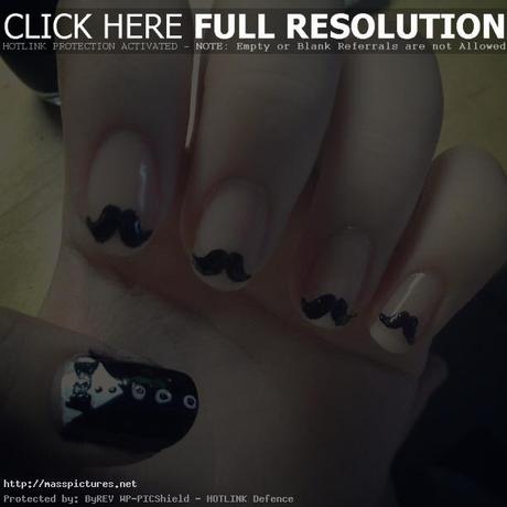 movember nail art