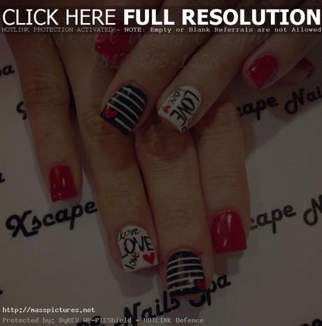 valentine's day nail designs
