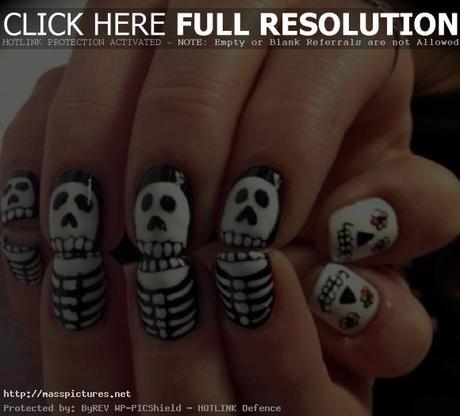 halloween nail art