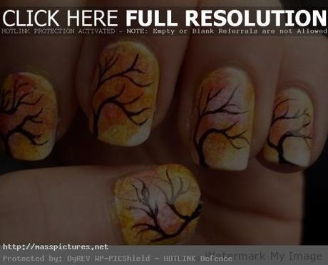 automne nail art