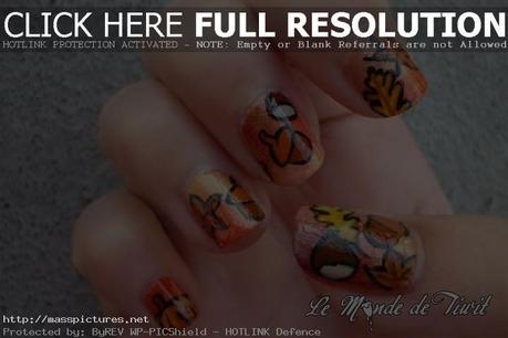 automne nail art