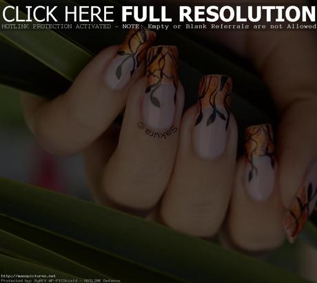 automne nail art