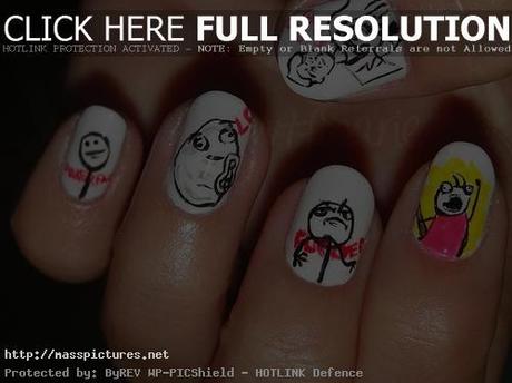 funny nail arts