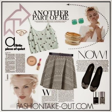 Fashion Take-Out Flavors:: Ethnic Print Skater Skirt