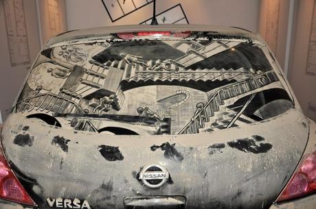 Unusual Dirty Car Art by Scott Wade