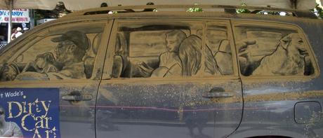 Unusual Dirty Car Art by Scott Wade