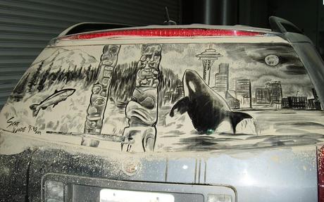 Unusual Dirty Car Art by Scott Wade