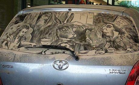 Unusual Dirty Car Art by Scott Wade