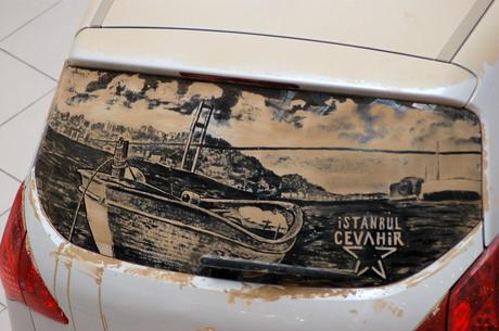 Unusual Dirty Car Art by Scott Wade