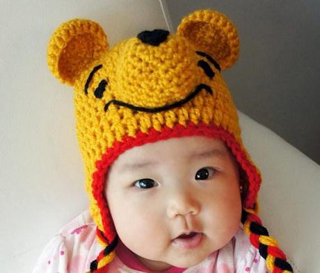 A Winnie the Pooh woolen hat