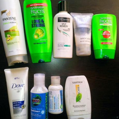 9 Conditioners in My Bathroom