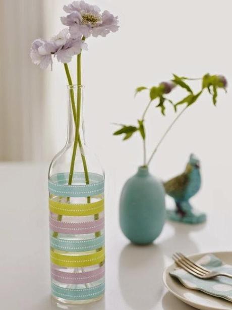 Home Decor | Inspiration : Pastel Party in Used Bottle