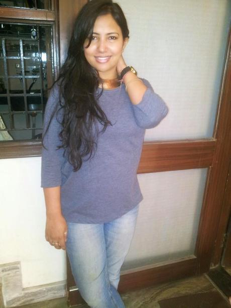 What I Wore | A Collar Necklace in Silver and Copper What I Wore | A Collar Necklace in Silver and Copper