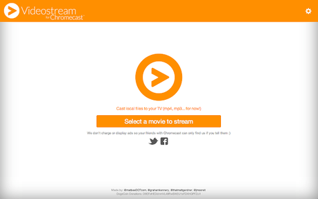 Videostream for Google Chromecast
