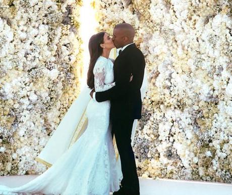 Pictures From Kanye and Kim’s Wedding