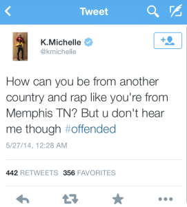 k michelle tweet