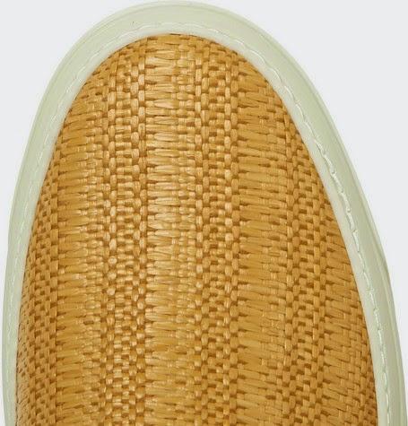 Easy Weave With Ease:  Gucci Woven Straw And Suede Slip-On Sneakers