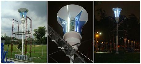An innovative idea to provide outdoor lighting using wind-solar hybrid renewable energy sources