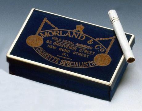 The Literary James Bond Bond's specially-ordered Morland cigarettes with the three gold bands to signify his rank.