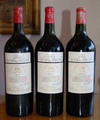 The Literary James Bond Three bottles of Mouton Rothschild claret dating back to 1945.
