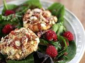 Goat Cheese Salad with Raspberry Dressing
