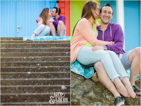 colourful and fun engagement photography in Scarborough