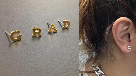 initial earringsGifts for Grads!