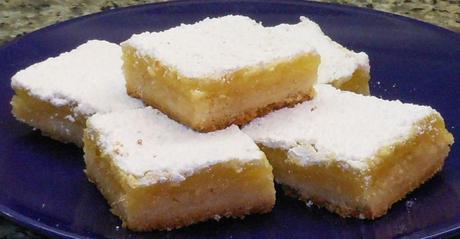 Then I cut them into 1 1/2 inch squares.  They sure are yummy!  Sweet and tart all in one little bite.  YUM!