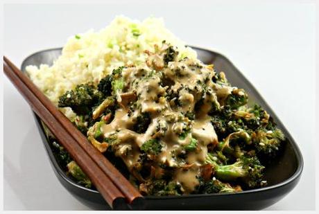 raw food recipe broccoli hoisini sauce