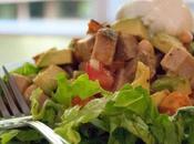 Chopped Salad with Pork, White Beans, Avocado Cajun Lime Dressing