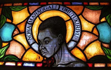 Namugongo stained glass window