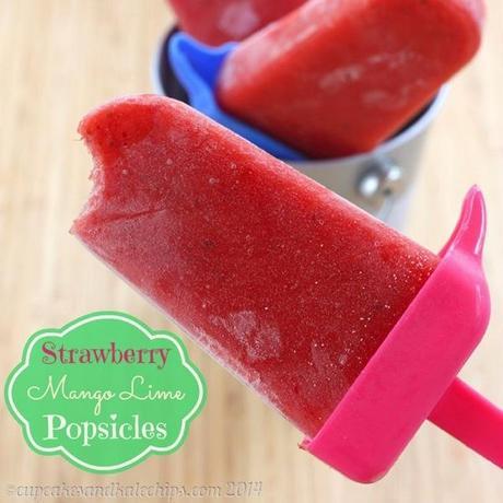 Mango Strawberry Lime Popsicles 2 title