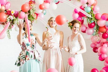 Flamingo Pop: a bridal shower collab with BHLDN