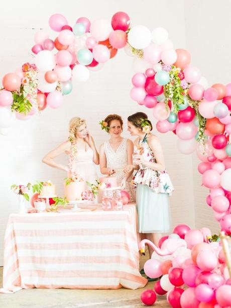 Flamingo Pop: a bridal shower collab with BHLDN