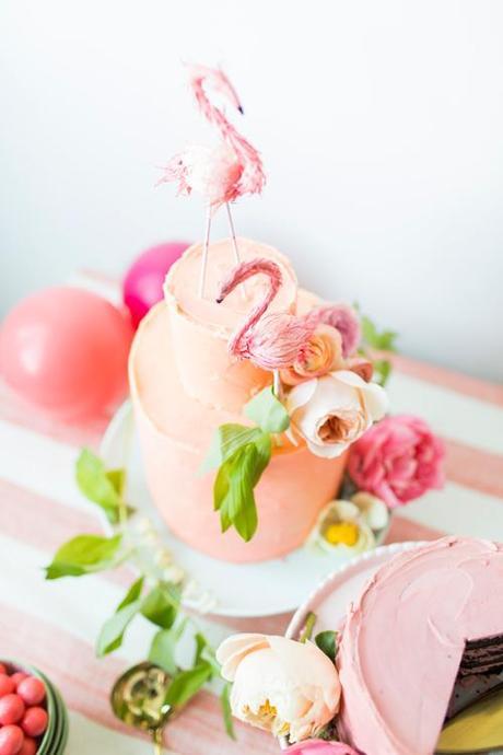 Flamingo Pop: a bridal shower collab with BHLDN